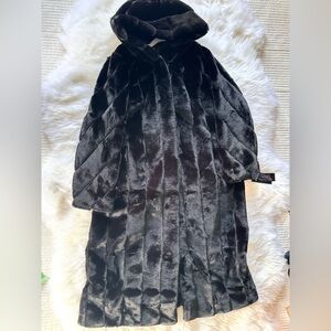 Jones New York Black Teddy Jacket Coat